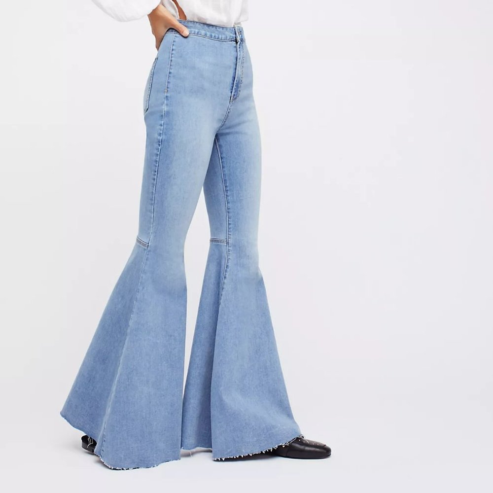 Free People Just Float on Flare Jeans